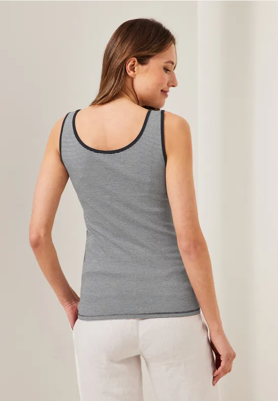 Top mit Streifenmuster vanilla white