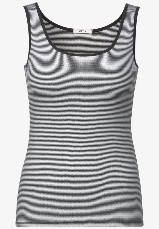 Top mit Streifenmuster vanilla white