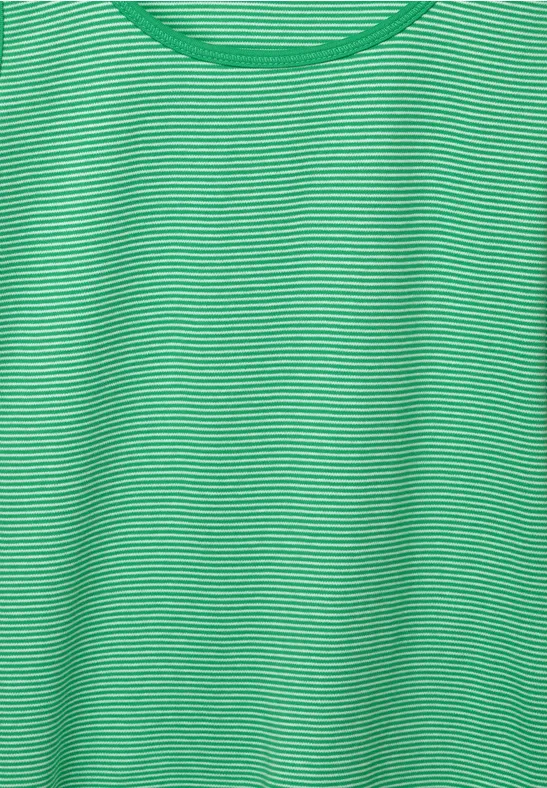 Débardeur avec motif à rayures fresh green