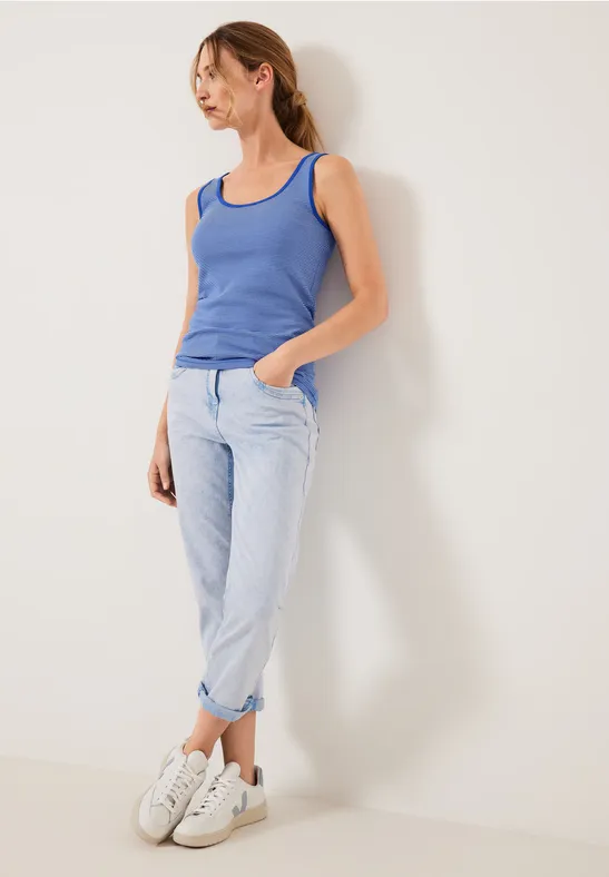 Top mit Streifenmuster blue sea