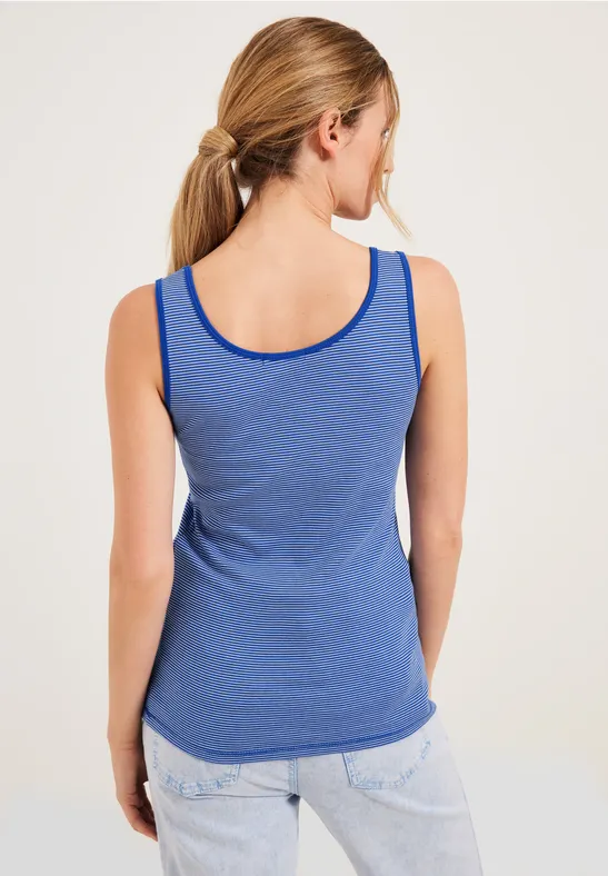 Top mit Streifenmuster blue sea