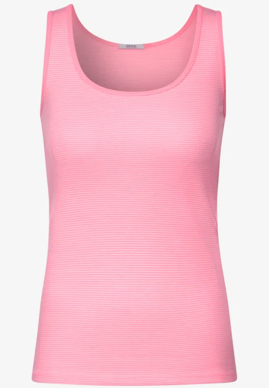Top mit Streifenmuster soft pink