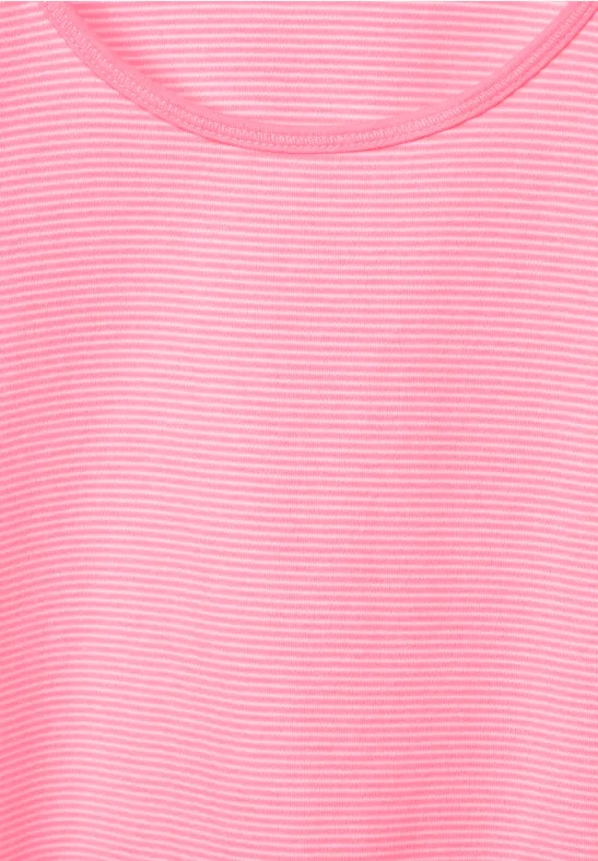 Top mit Streifenmuster soft pink