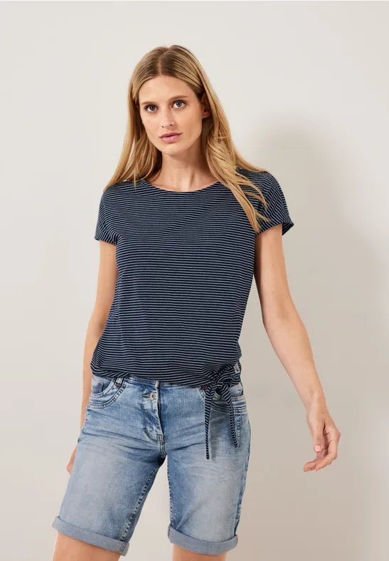 Shirt mit Knotendetail deep blue