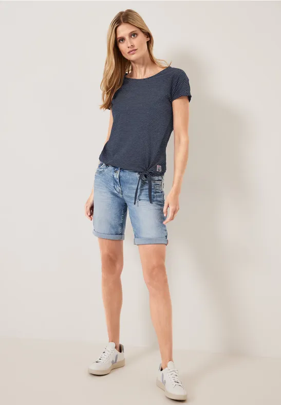 Shirt mit Knotendetail deep blue