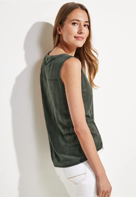 Burnout top sporty khaki