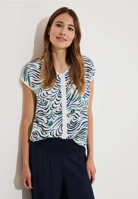 Materialmix Shirt vanilla white