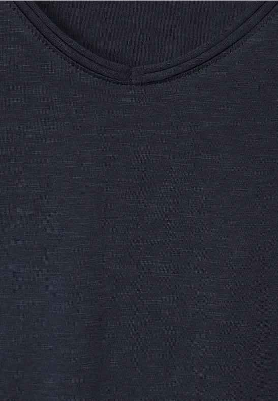 Basic V-Neck T-Shirt deep blue