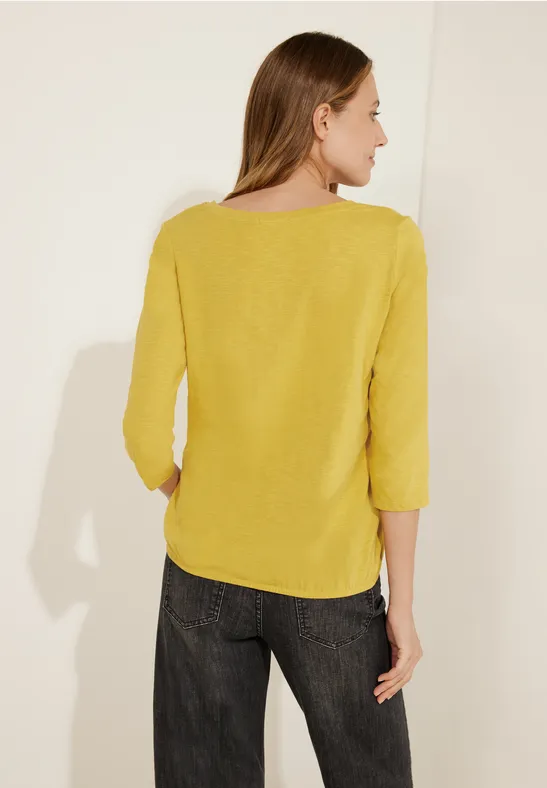 Tunikashirt in Unifarbe golden yellow