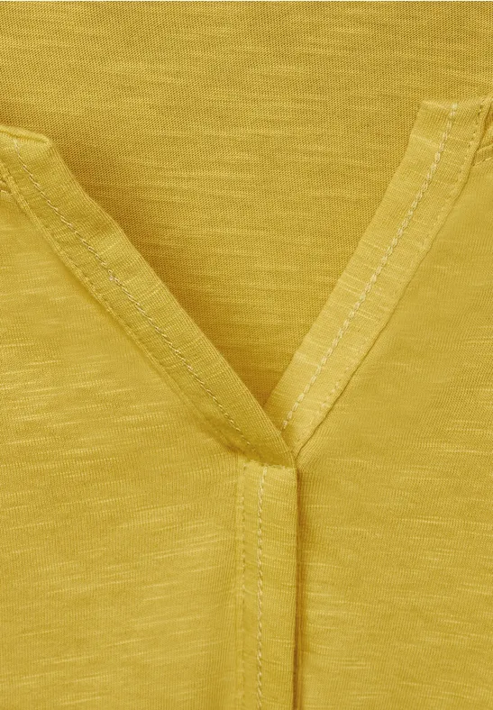 Tunikashirt in Unifarbe golden yellow