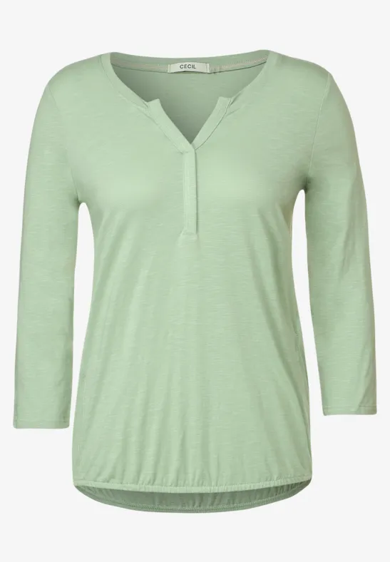 T-shirt tunique de couleur unie clear sage green