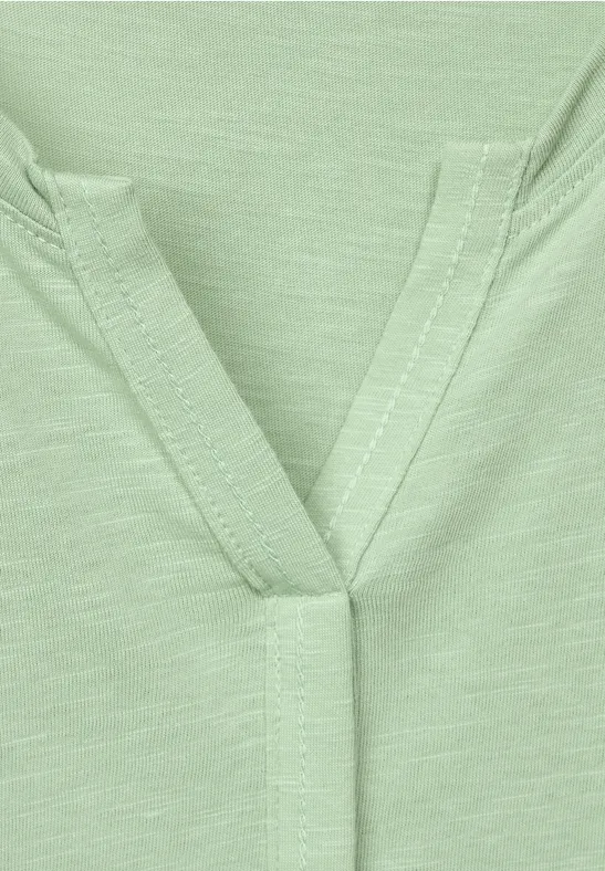 T-shirt tunique de couleur unie clear sage green