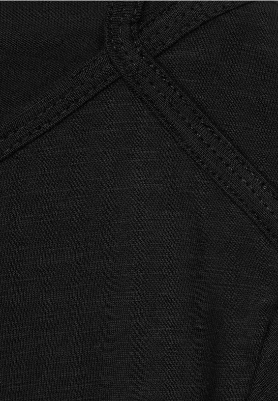 Basic shirt in effen kleur Black