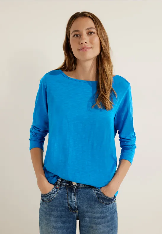 T-shirt basique de couleur unie dynamic blue