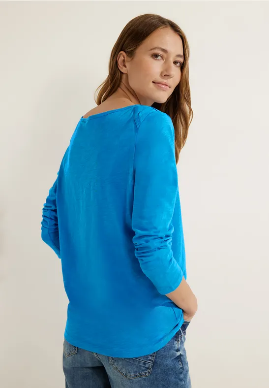 T-shirt basique de couleur unie dynamic blue