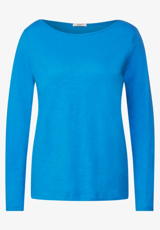 T-shirt basique de couleur unie dynamic blue
