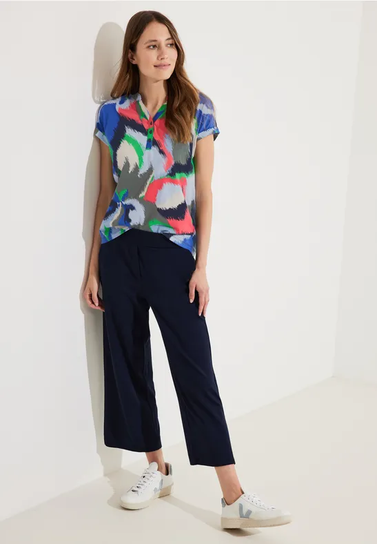 Tunikashirt mit Print deep blue