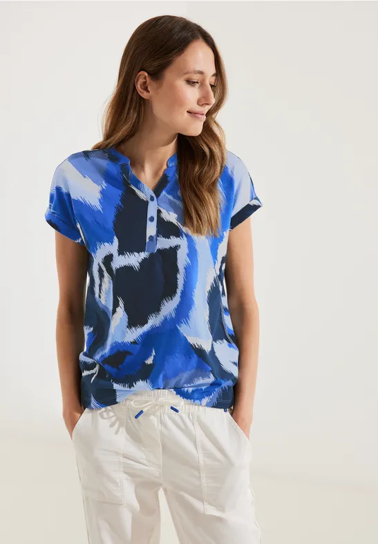 Tuniekshirt met print blue sea