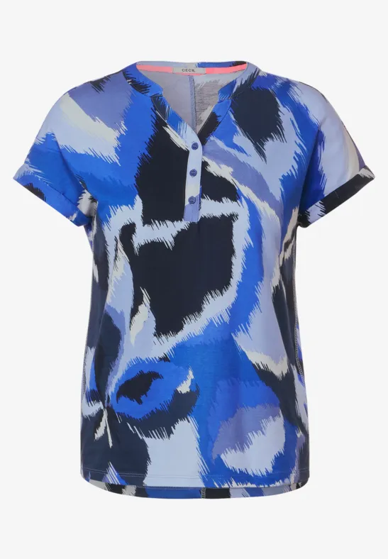 Tuniekshirt met print blue sea