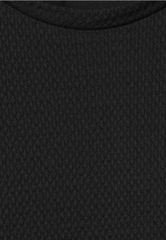 Shirt met structuur Black