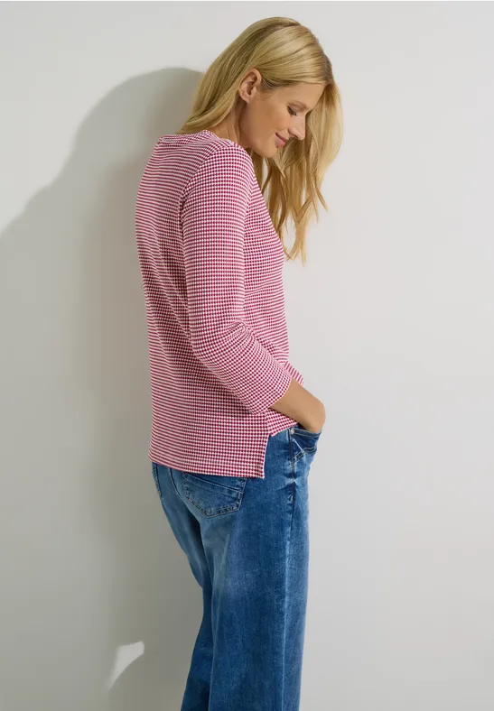 Shirt met structuur cool pink