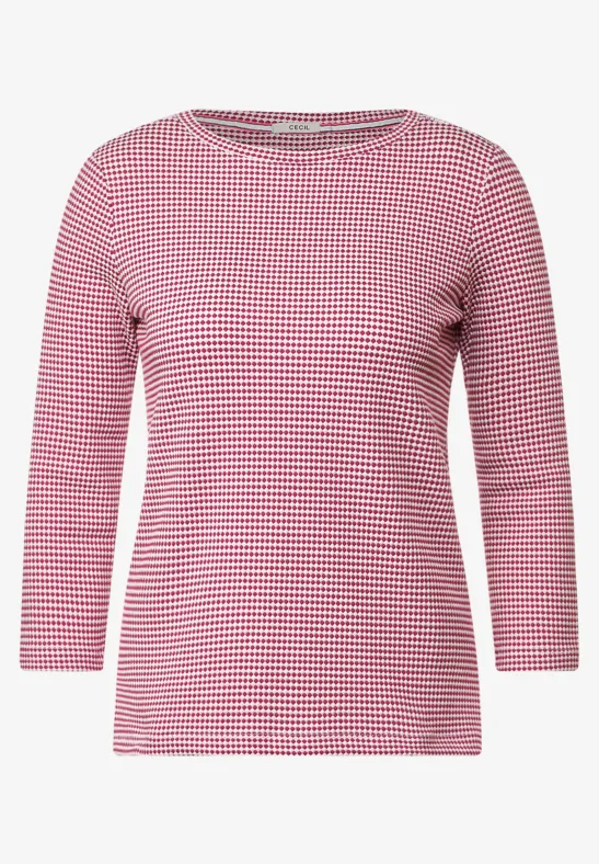 Shirt met structuur cool pink