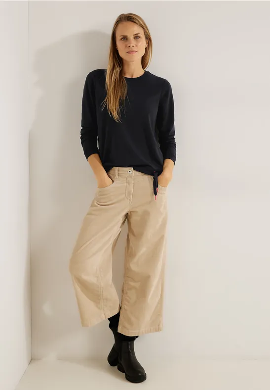 Basic Langarmshirt Black