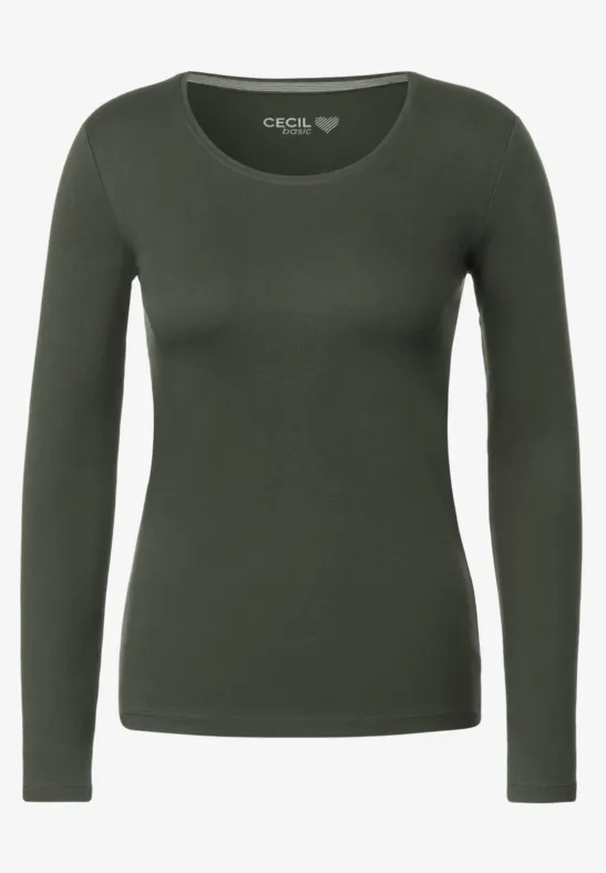 T-shirt à manches longues basique dynamic khaki