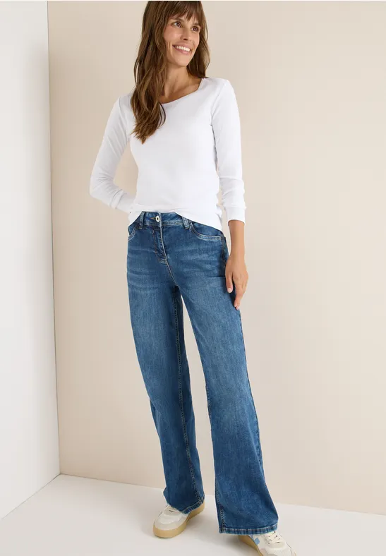 Basic Langarmshirt White