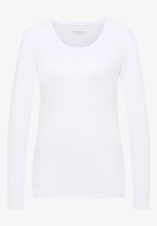 Basic Langarmshirt White