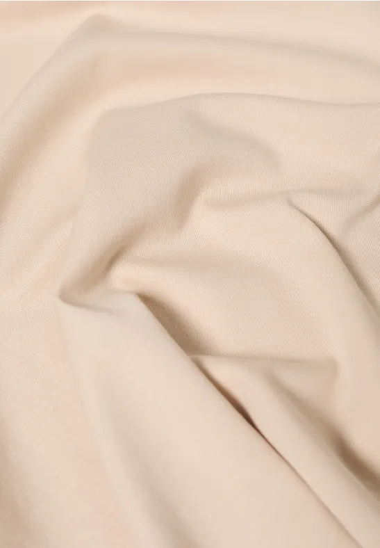 T-shirt basique à manches longues pearl beige