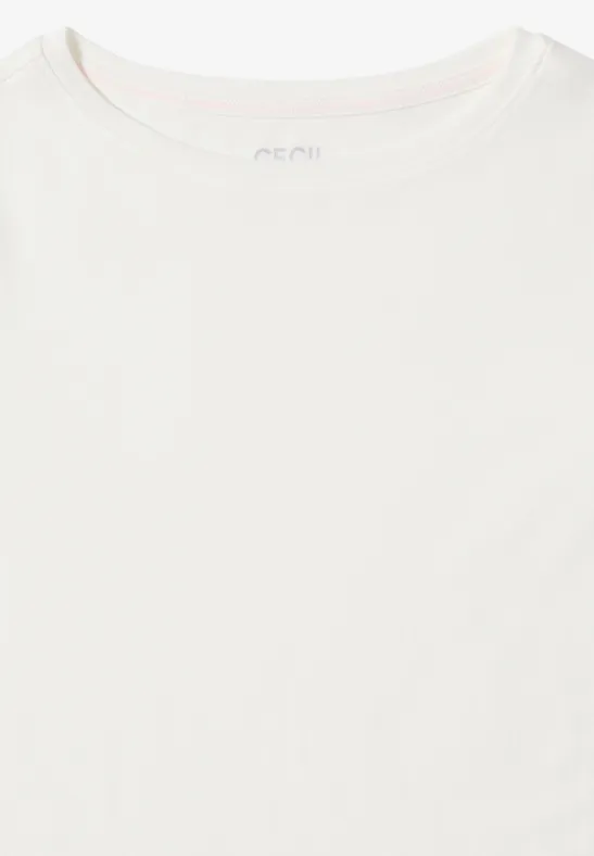 Basic onderzeeër shirt vanilla white