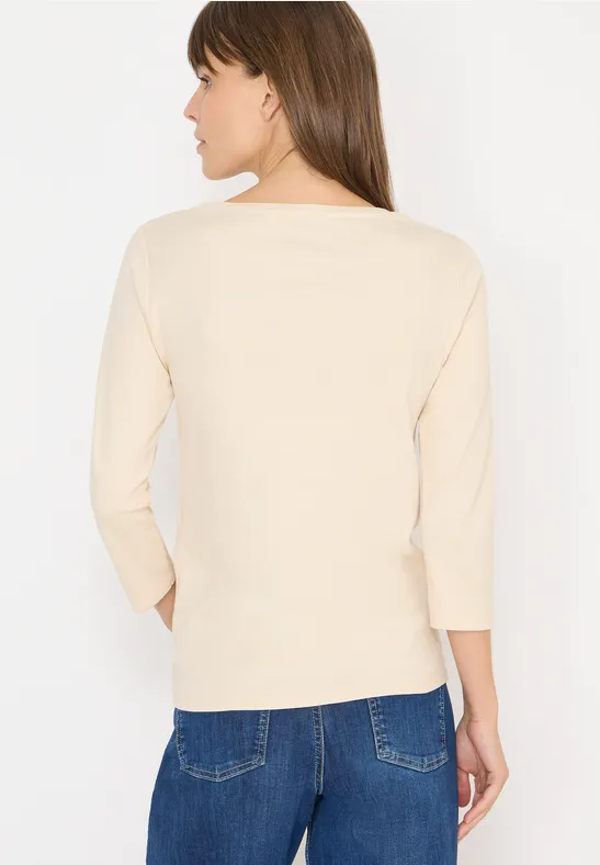 Basic U-Boot Shirt pearl beige