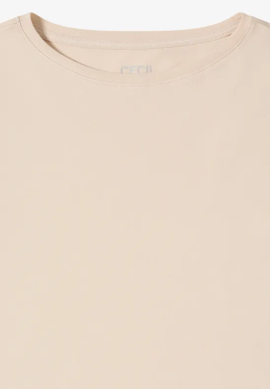 Basic U-Boot Shirt pearl beige