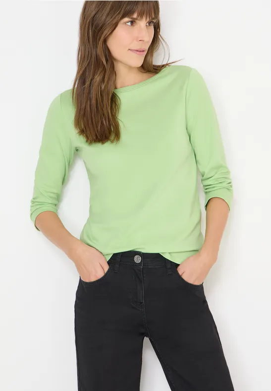 Basic shirt in effen kleur null