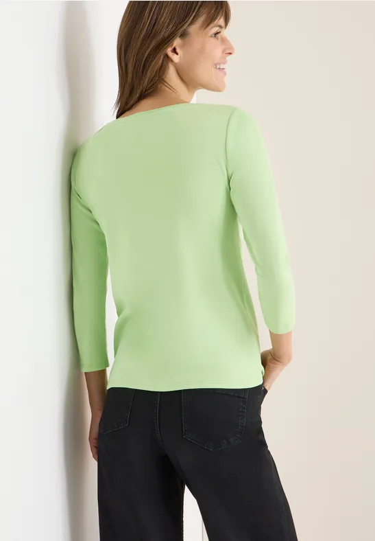 Basic shirt in effen kleur null