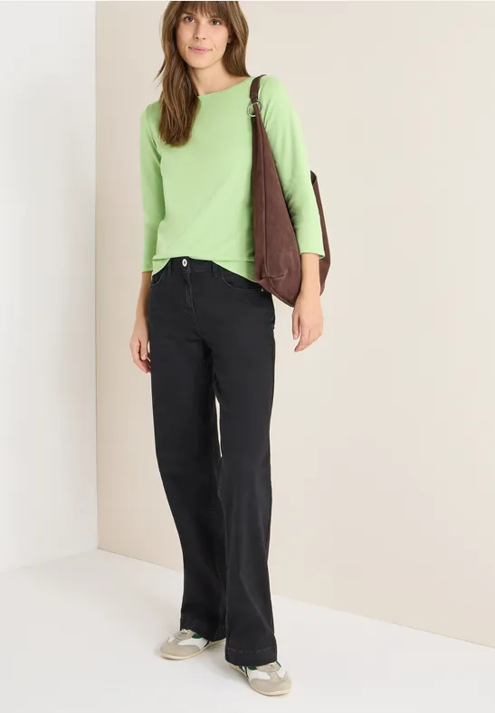 Basic shirt in effen kleur null