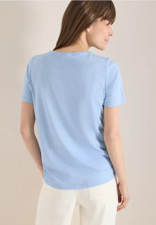 T-shirt basique à col rond light sky blue