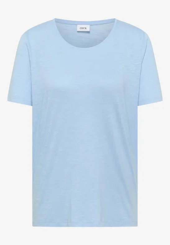 T-shirt basique à col rond light sky blue