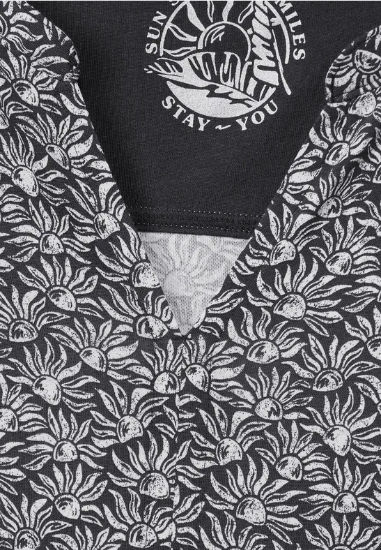 T-Shirt im Tunikastyle carbon grey