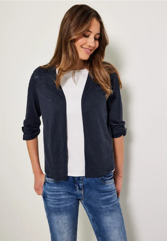 Burnout shirtjas deep blue