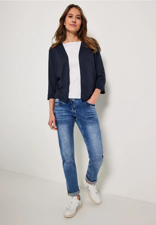 Burnout shirtjas deep blue
