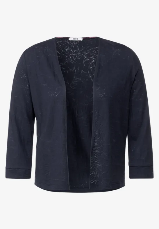 Burnout shirtjas deep blue
