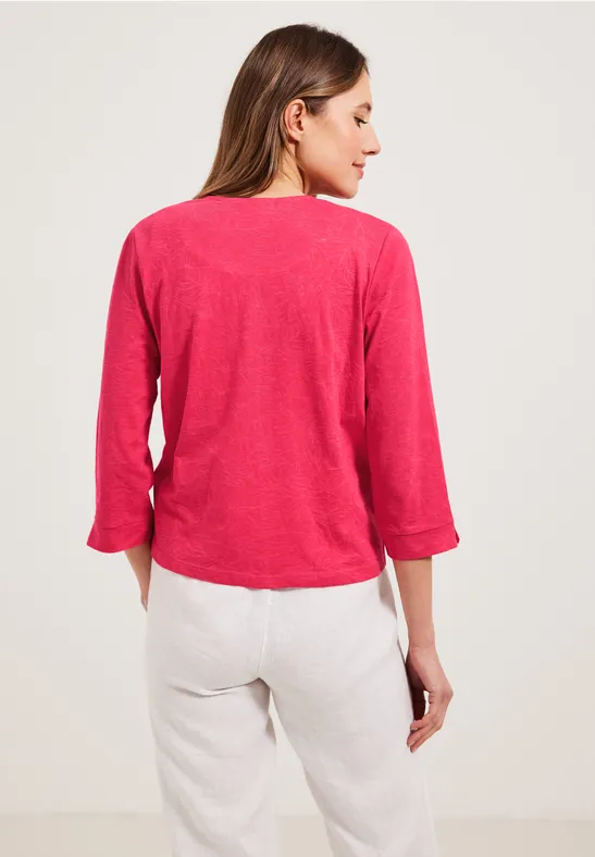 Burn Out Shirtjacke burn out strawberry red