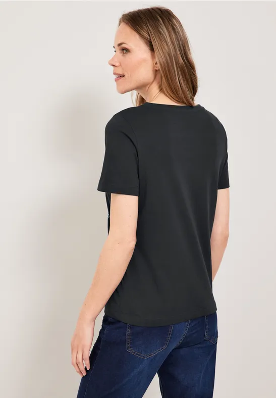 T-shirt met fotoprint carbon grey
