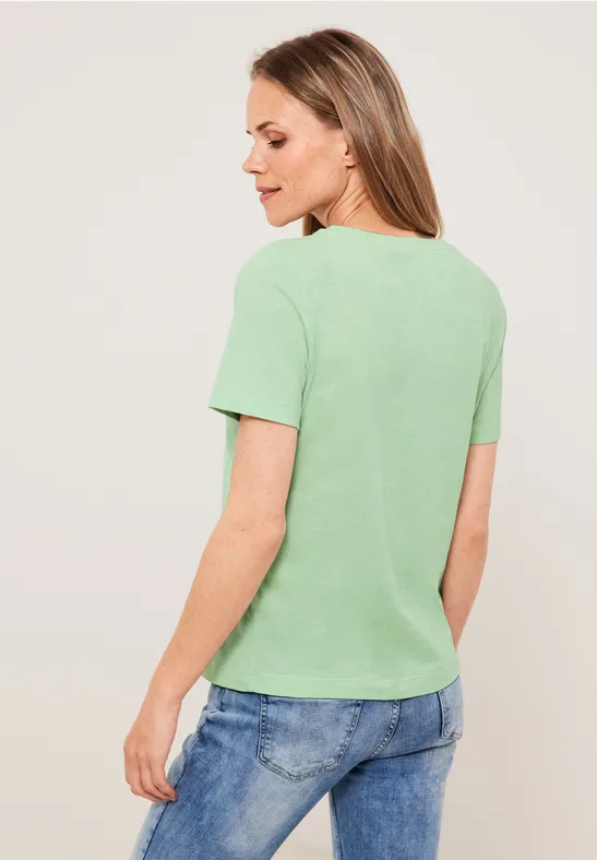 T-shirt à imprimé photo fresh salvia green