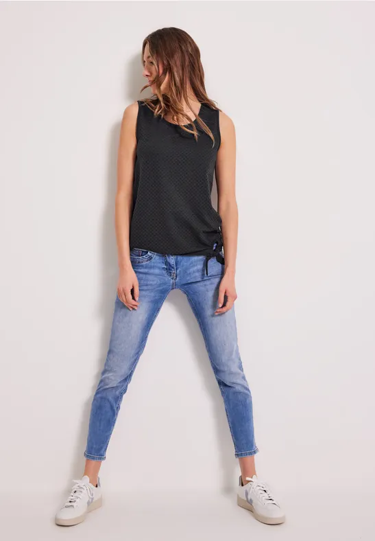 Ajour Top carbon grey