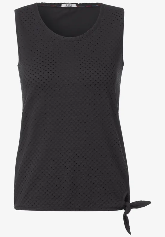 Ajour Top carbon grey