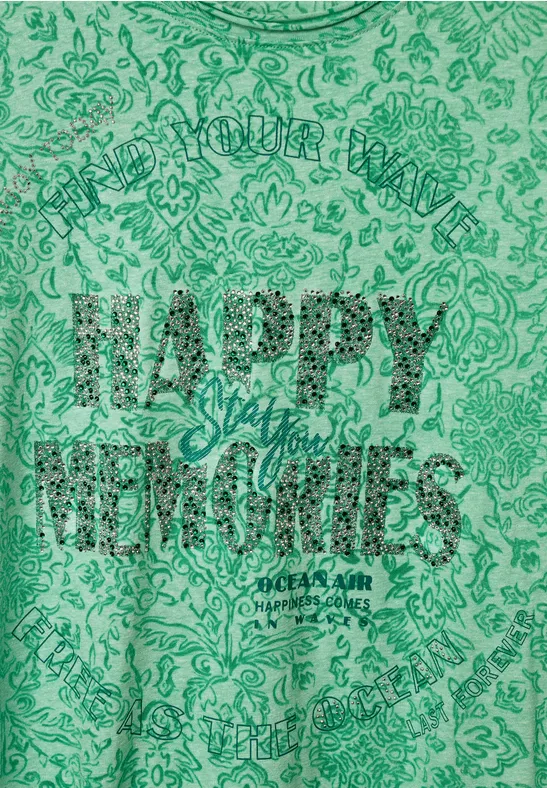 Burn Out T-Shirt burn out fresh green