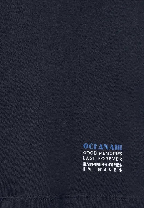 Top mit Smockdetails deep blue